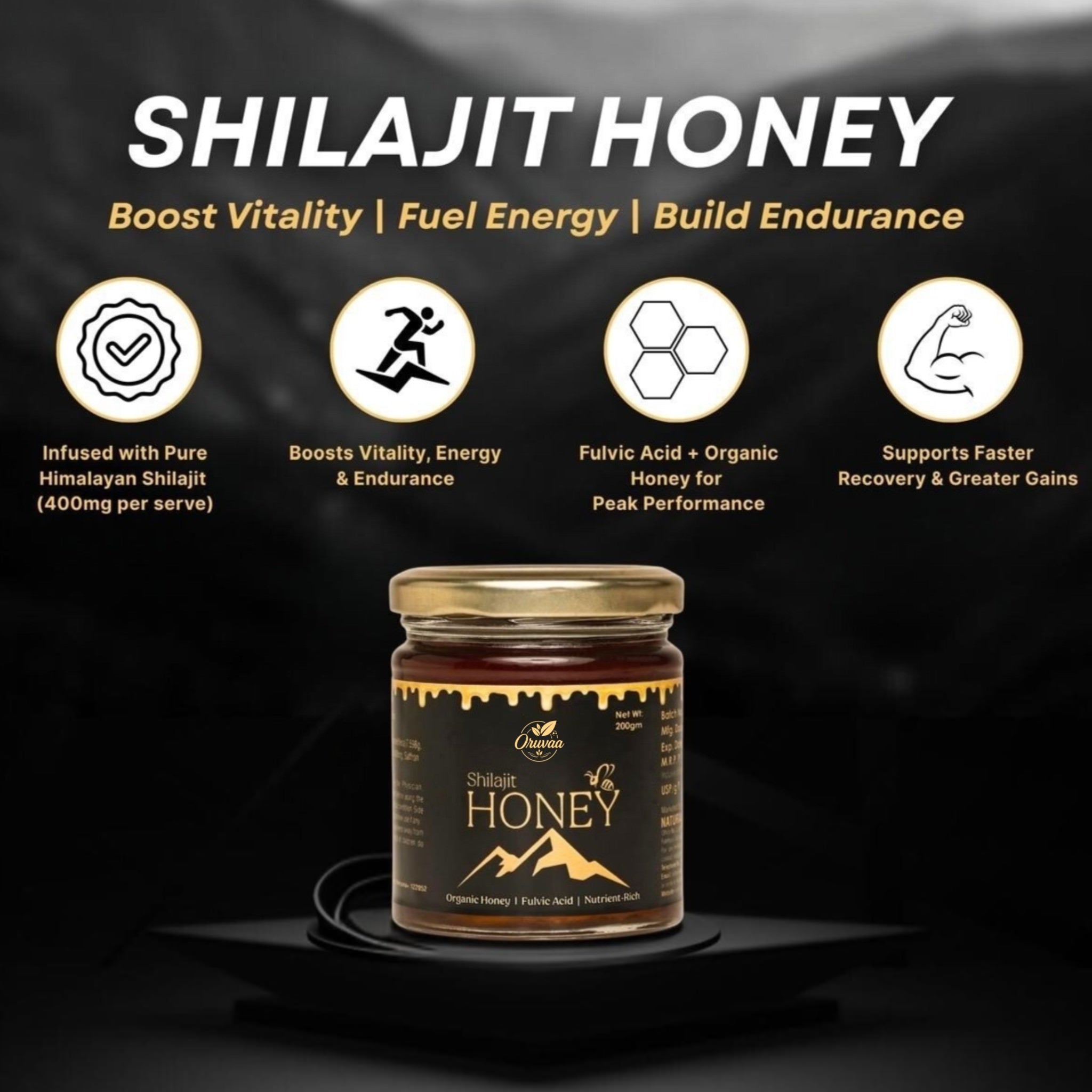 Shilajit Honey – Ayurvedic Mineral-Rich Honey - 200g