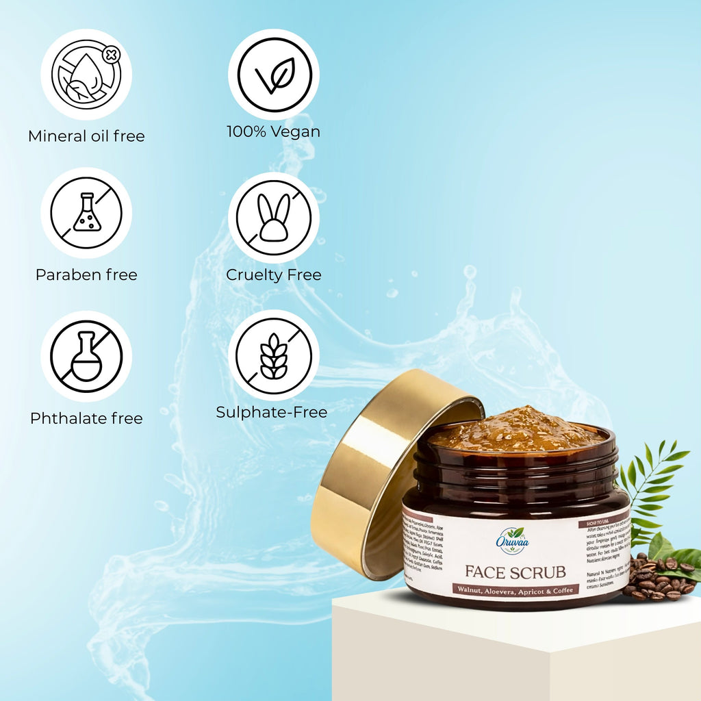 Walnut Face Scrub for Glowing Skin - 100g
