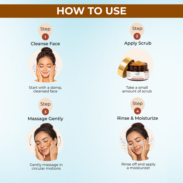 Walnut Face Scrub for Glowing Skin - 100g