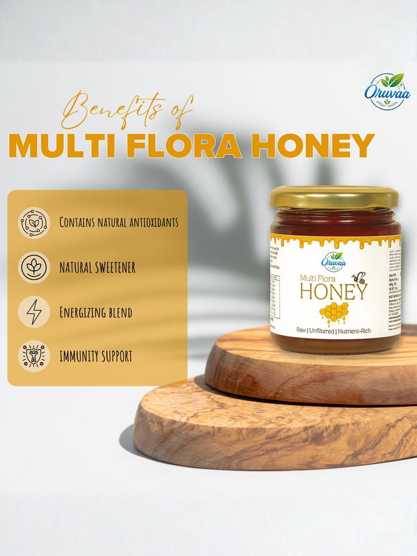 Raw Multiflora Honey – Unfiltered & Nutrient-Rich - 250g
