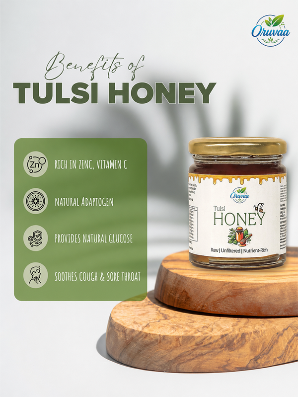 Raw Tulsi Honey – Pure & Unfiltered Natural Honey | 250g